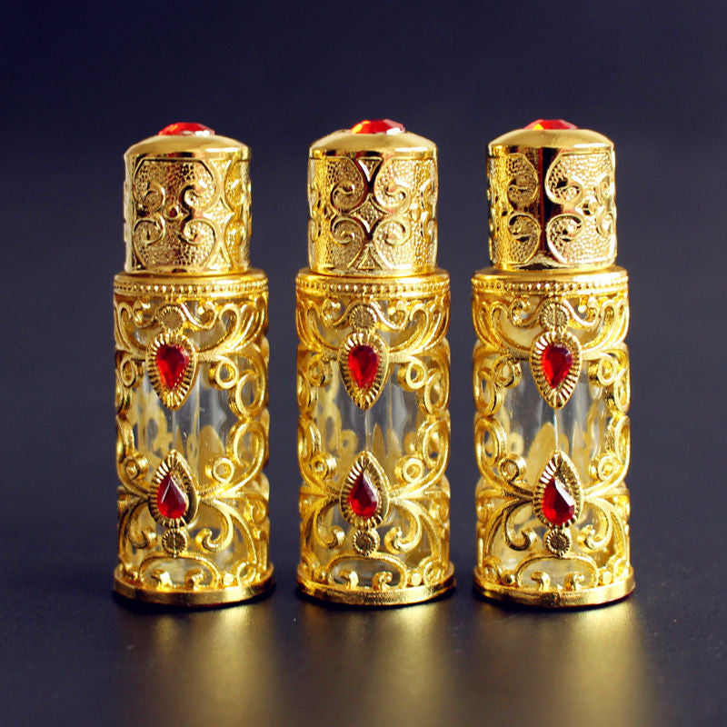 Gold-Finish Fragrance Bottle — 3 ml