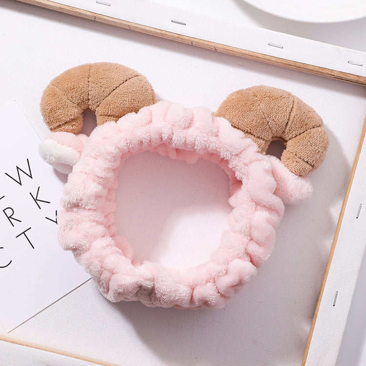 Plush Horn Skincare Headband