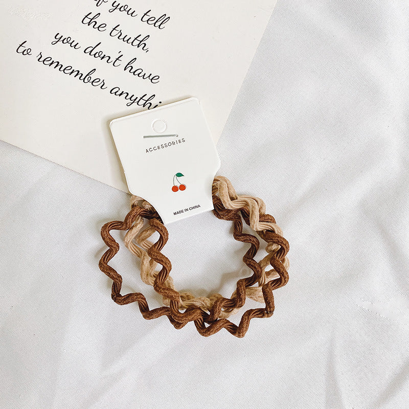 Candy Gradient Wave Hair Ties - Basic Hair Accessories