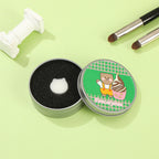 Cute Bear Makeup Brush Cleaning Box with Sponge