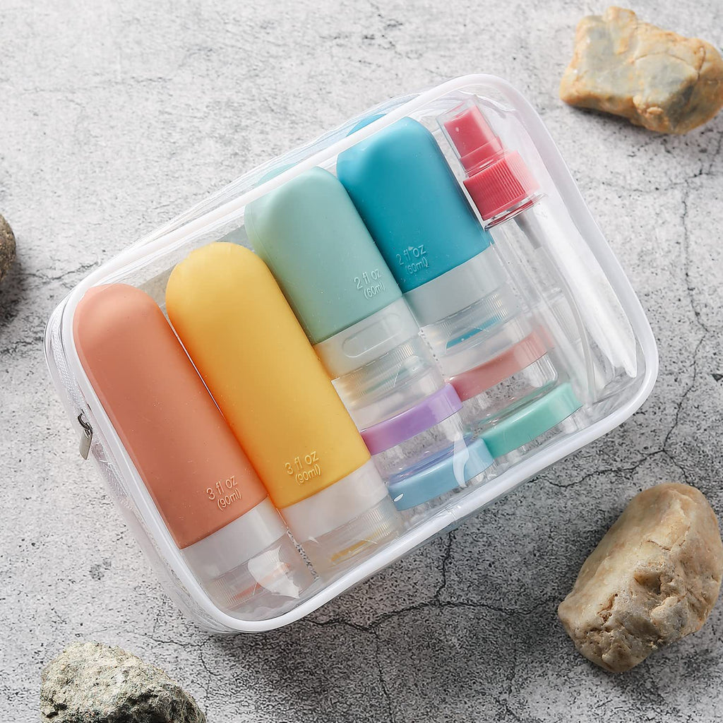 Travel Toiletry Bottle Set — 16 Pieces