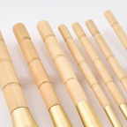 Wooden-Handle Makeup Brush Set — 7 Pieces