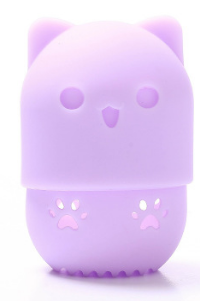 Cat-Shaped Makeup Sponge Case