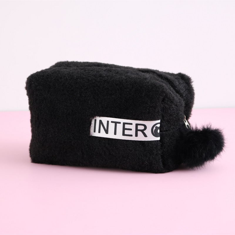 Plush Zipped Makeup Bag