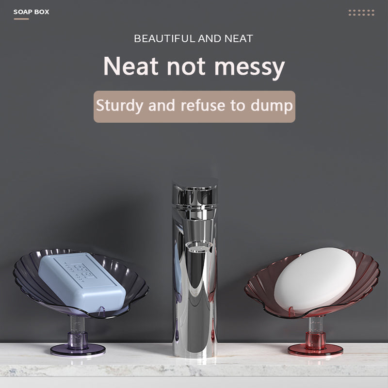 Shell-Shaped Draining Soap Dish