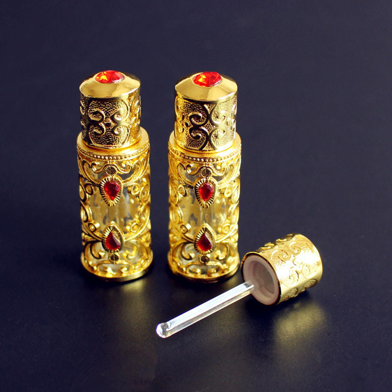 Gold-Finish Fragrance Bottle — 3 ml
