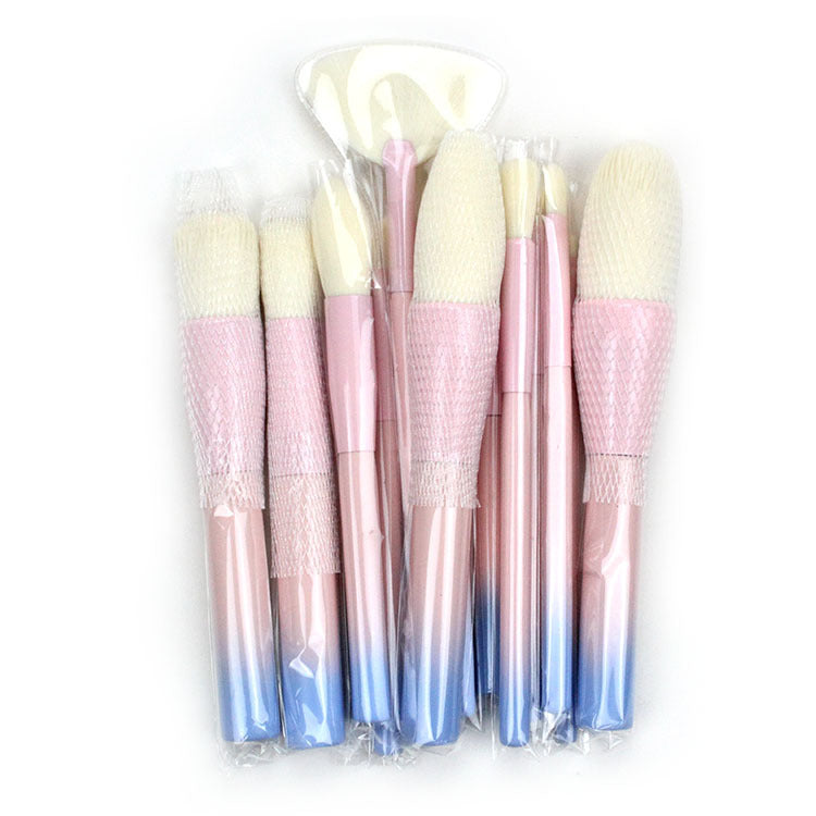 Gradient Color Makeup Brush Set - 14-Piece Collection