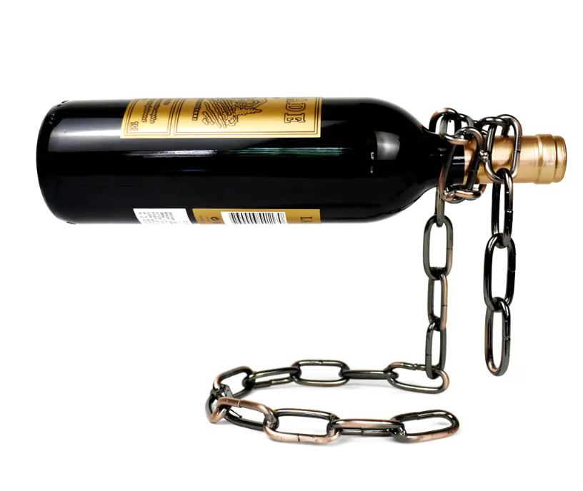 マジックアイアンチェーンワインボトルホルダー