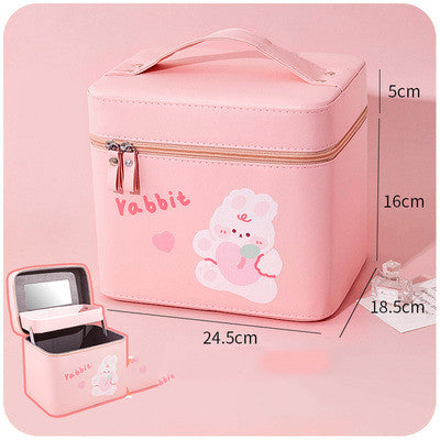 Portable Double Layer Multifunctional Makeup Bag