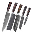 Ensemble de couteaux de cuisine style Damas