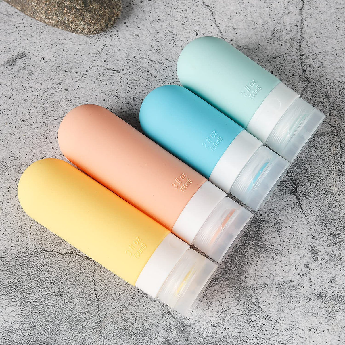 Travel Toiletry Bottle Set — 16 Pieces