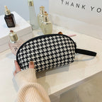 Houndstooth & Zebra Makeup Pouch