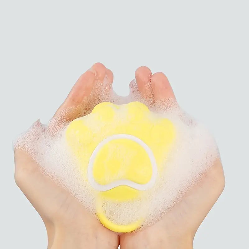 Cat Claw Shaped Silicone Bath Brush (1pc)
