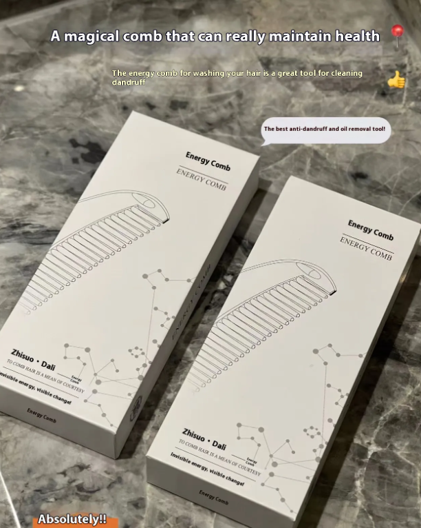 Press-Dispensing Scalp Comb