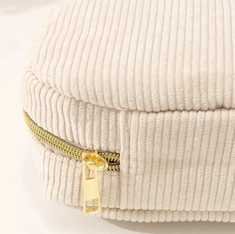 Corduroy Makeup Pouch