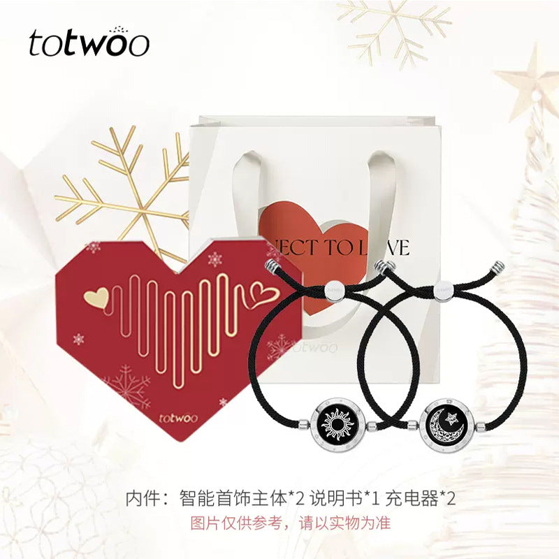 Totwooカップル用スマートブレスレット（フラッシュ＆振動機能付き）