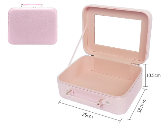 Portable Beauty Case with Mirror