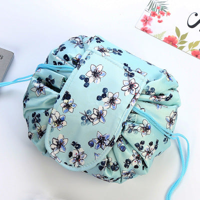Lay-Flat Drawstring Makeup Bag