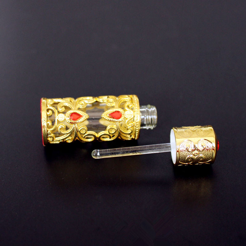 Gold-Finish Fragrance Bottle — 3 ml