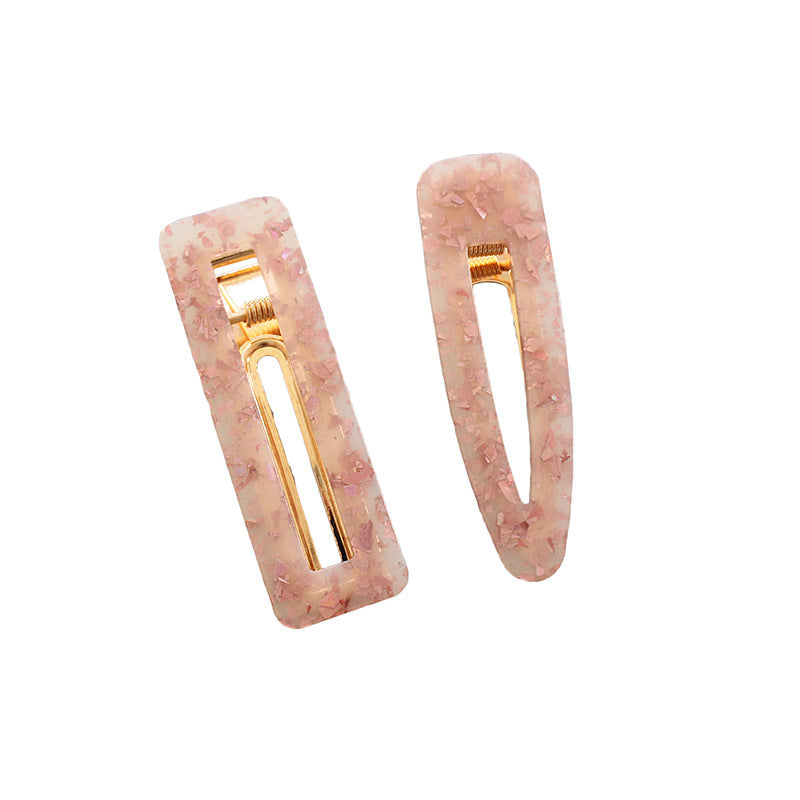 Vintage Japanese Geometric Acrylic Hair Clips