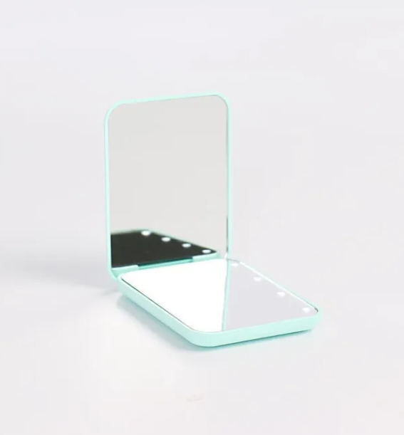 Folding LED Makeup Mirror