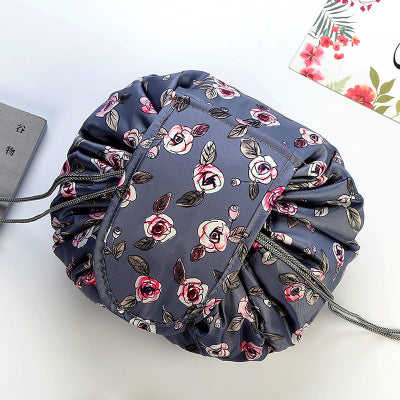Lay-Flat Drawstring Makeup Bag