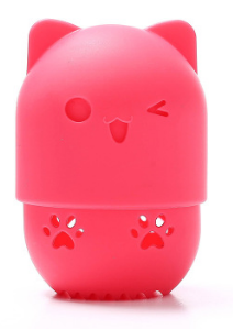Cat-Shaped Makeup Sponge Case