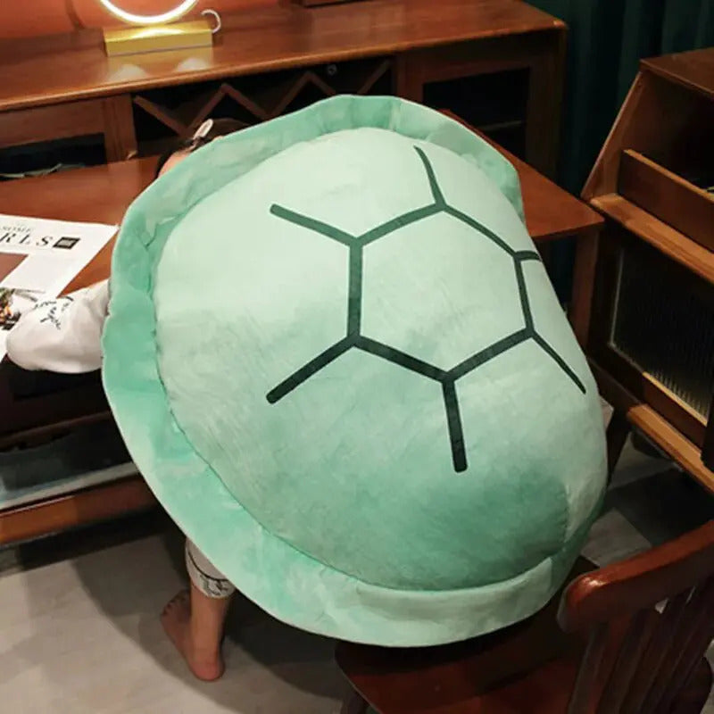 着用できるカメの甲羅枕
