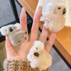 Koala Plush Hair Clip Hair Tie