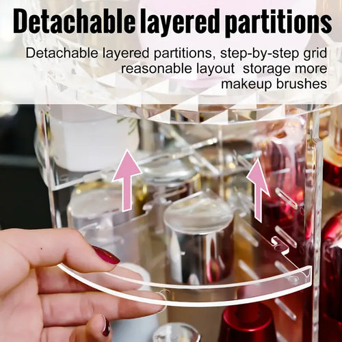 Clear Rotating Beauty Organiser