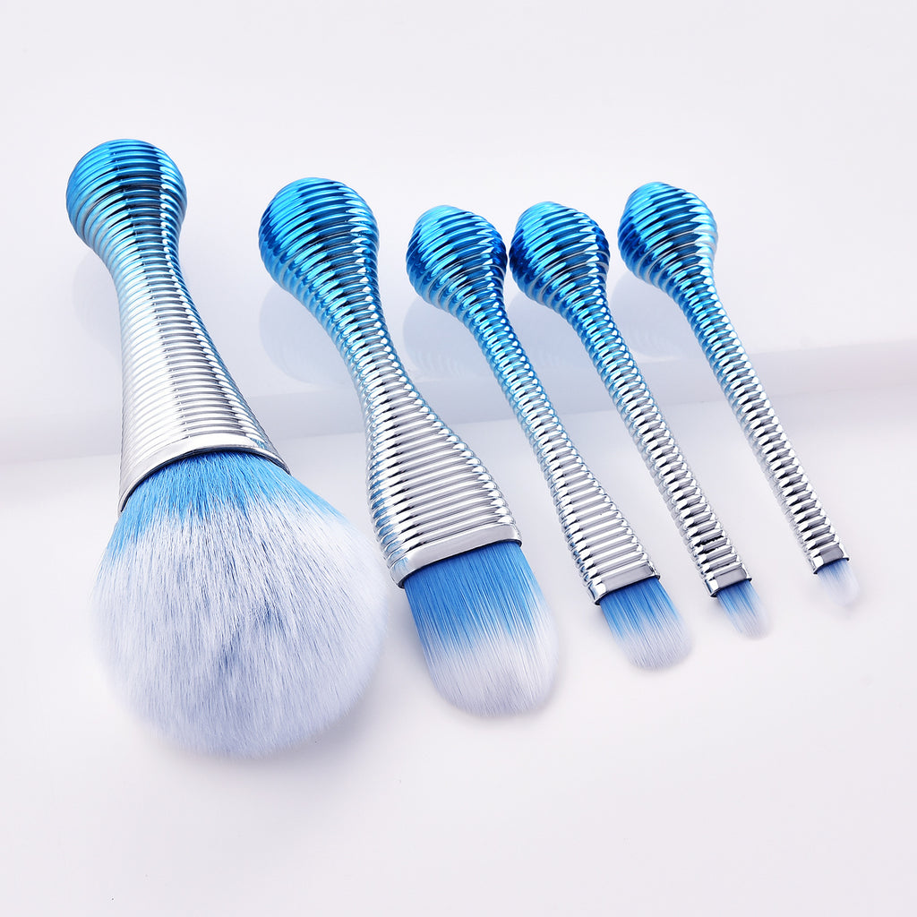 Blue Gradient Travel Brush Set — 5 Pieces