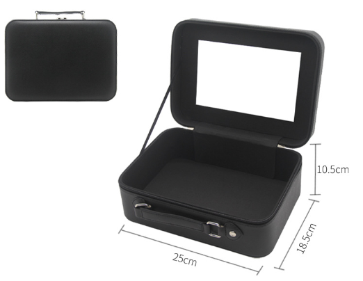 Portable Beauty Case with Mirror