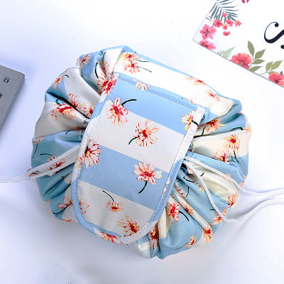 Lay-Flat Drawstring Makeup Bag