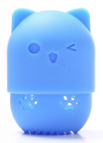 Cat-Shaped Makeup Sponge Case