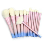 Gradient Color Makeup Brush Set - 14-Piece Collection