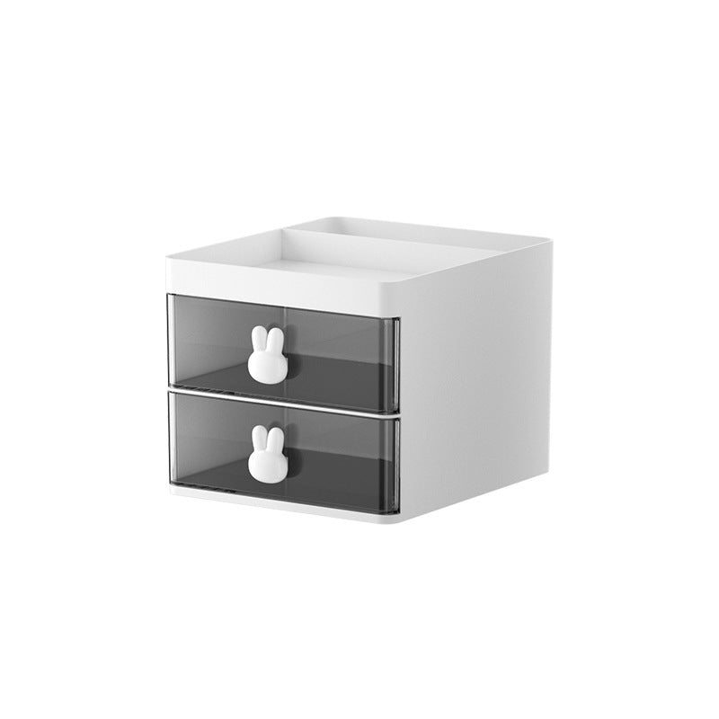 Cosmetic Storage Box with Dustproof Drawer Rack