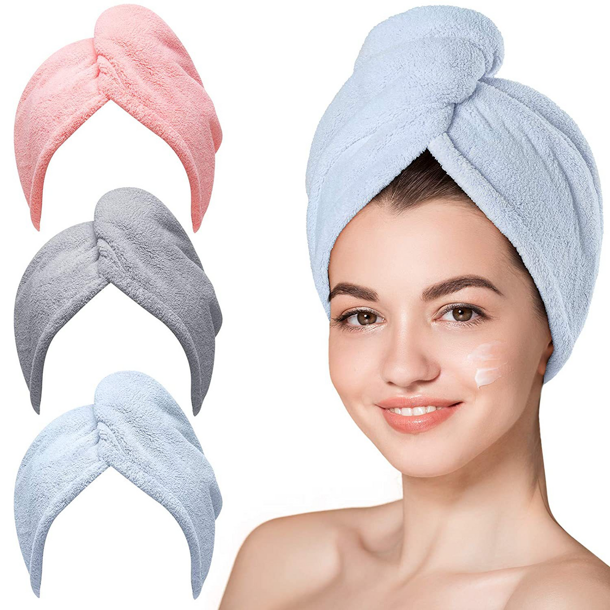 Coral Fleece Hair Towel Wrap