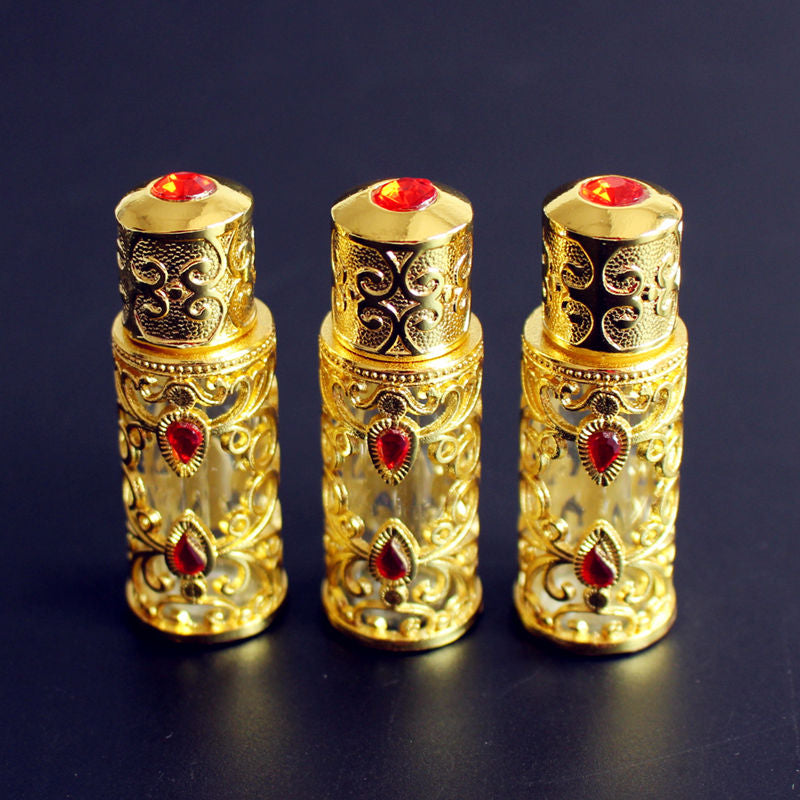 Gold-Finish Fragrance Bottle — 3 ml