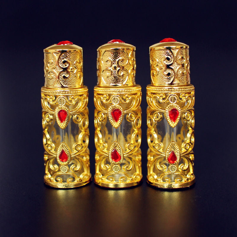 Gold-Finish Fragrance Bottle — 3 ml