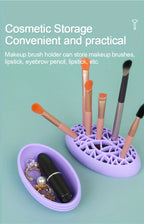 Silicone Brush & Lipstick Holder