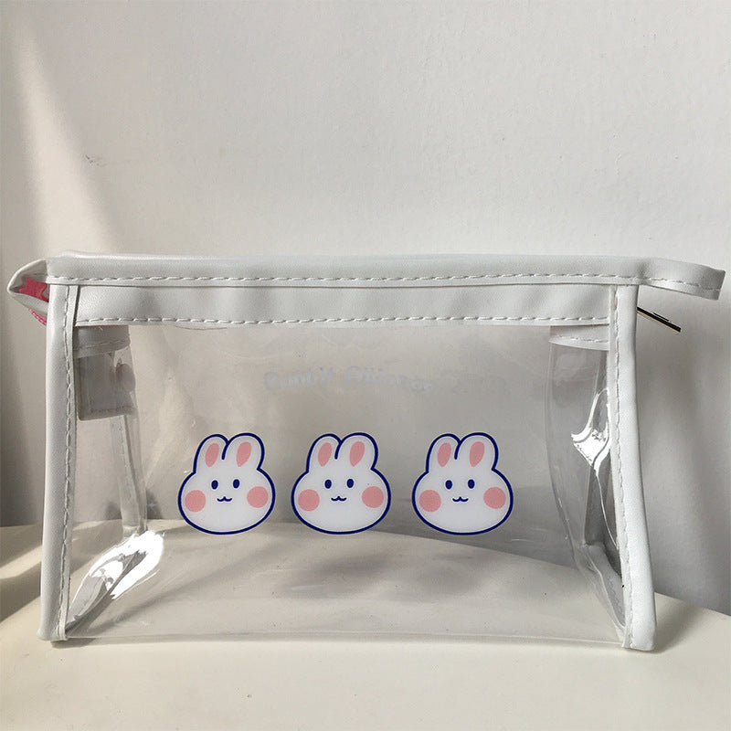 Clear Printed Makeup Pouch