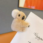 Koala Plush Hair Clip Hair Tie