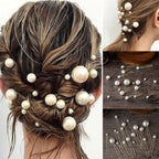 Bridal Hair Accessories, Pearl U-Shaped Hair Pins