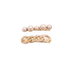 Pearl-Effect Hair Clip Collection