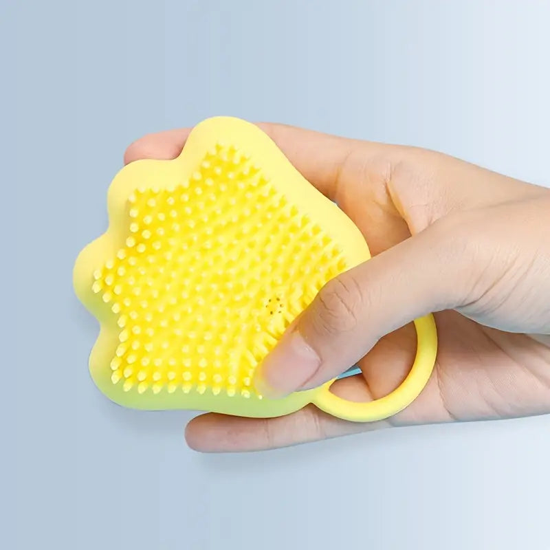 Cat Claw Shaped Silicone Bath Brush (1pc)