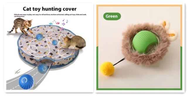 Balle Jouet pour Chat Auto-Roulante PurrPlay