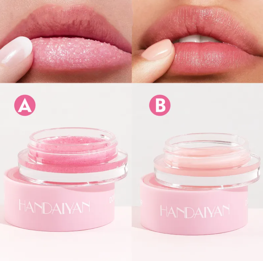 2-in-1 Frosted Lip Balm & Exfoliating Lip Scrub