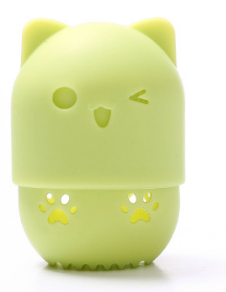 Cat-Shaped Makeup Sponge Case