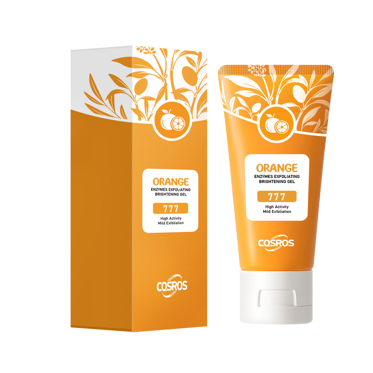 Gel exfoliant et blanchissant à l'orange pour les soins de la peau