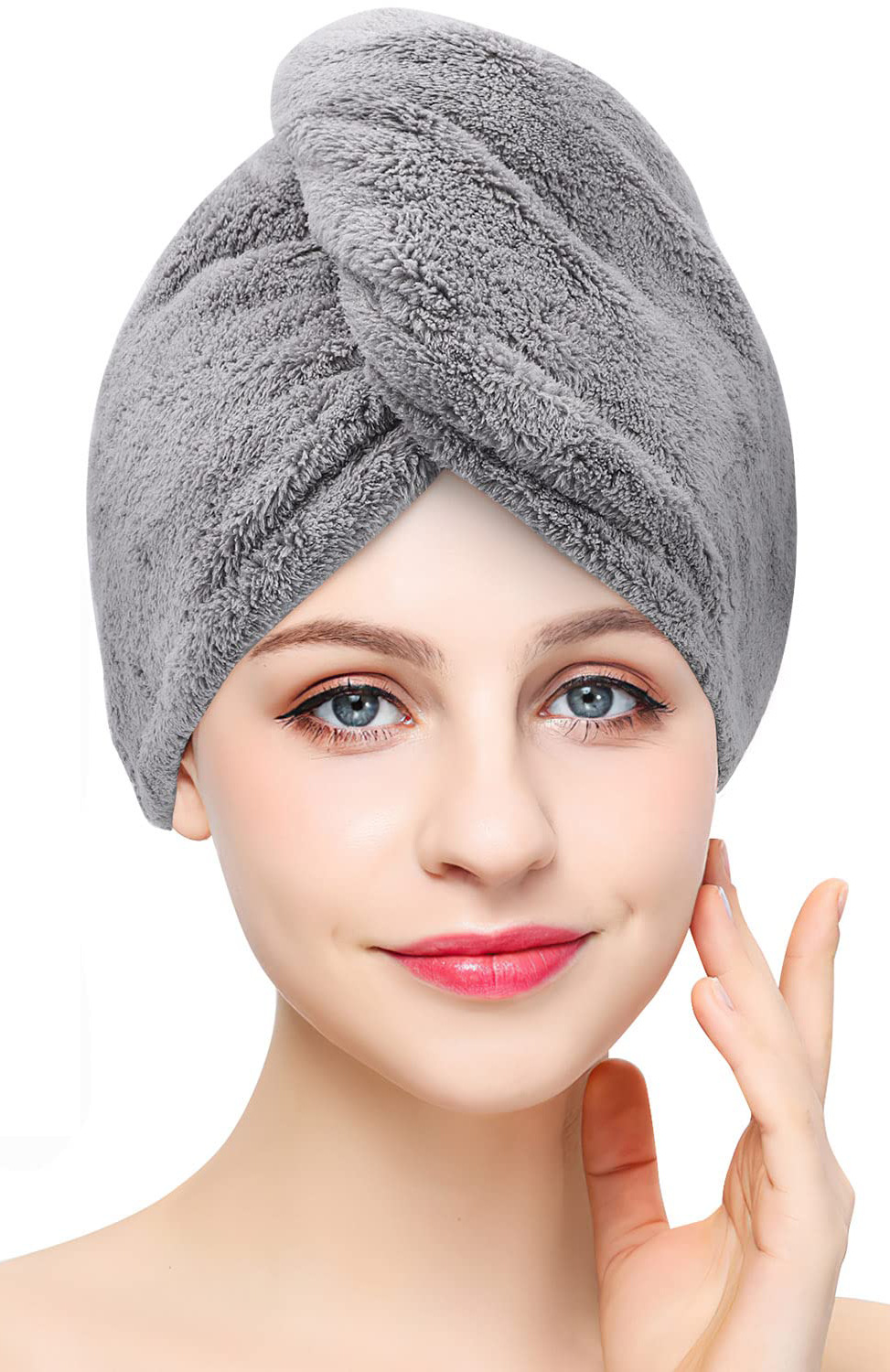 Coral Fleece Hair Towel Wrap